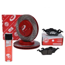 Brake Discs & Pads Set + Cleaner MASTER-SPORT 202221720P OE Ref 1148202