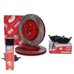 Brake Discs & Pads Set + Cleaner MASTER-SPORT 202222100P OE Ref 1K0615301AC