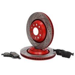 Brake Discs & Pads Set MASTER-SPORT 202222190 OE Ref 1K0615601N MASTER SPORT