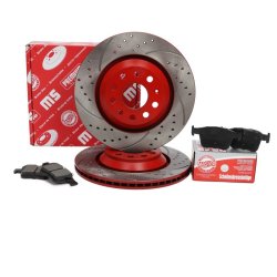 Brake Discs & Pads Set MASTER-SPORT 202222190 OE Ref 1K0615601N MASTER SPORT