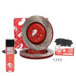Brake Discs & Pads Set + Cleaner MASTER-SPORT 202222200P OE Ref 8E0615601K