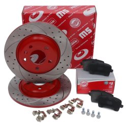 Brake Discs & Pads Set MASTER-SPORT 202222381 OE Ref 34116764641