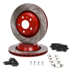 Brake Discs & Pads Set MASTER-SPORT 202222420 OE Ref 8J0615601A MASTER SPORT