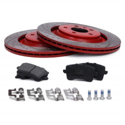 Brake Discs & Pads Set MASTER-SPORT 202222500 OE Ref 95B615601A MASTER SPORT