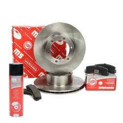 Brake Discs & Pads Set + Cleaner MASTER-SPORT 202233020P OE Ref 21080350107000