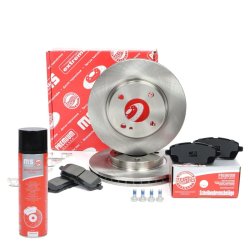 Brake Discs & Pads Set + Cleaner MASTER-SPORT 202301130P OE Ref 1523795