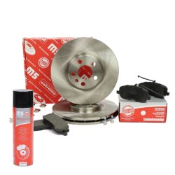 Brake Discs & Pads Set + Cleaner MASTER-SPORT 202401360P OE Ref MB407639
