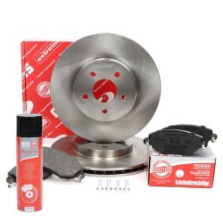 Brake Discs & Pads Set + Cleaner MASTER-SPORT 202401610P OE Ref 1321488