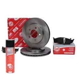 Brake Discs & Pads Set + Cleaner MASTER-SPORT 202401780P OE Ref 04683260