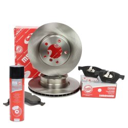 Brake Discs & Pads Set + Cleaner MASTER-SPORT 202401810P OE Ref 34112339267