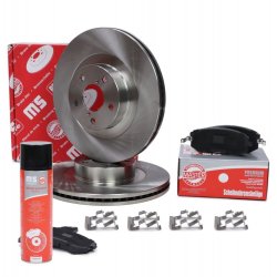 Brake Discs & Pads Set + Cleaner MASTER-SPORT 202401960P OE Ref 26300AE060