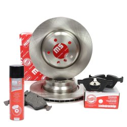 Brake Discs & Pads Set + Cleaner MASTER-SPORT 202402000P OE Ref 34116764645