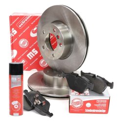 Brake Discs & Pads Set + Cleaner MASTER-SPORT 202402030P OE Ref 34116774875