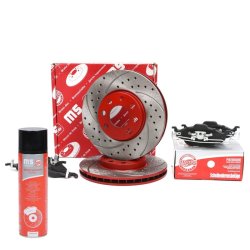 Brake Discs & Pads Set + Cleaner MASTER-SPORT 202421520P OE Ref 1605000
