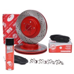 Brake Discs & Pads Set + Cleaner MASTER-SPORT 202421960P OE Ref 26300AE060