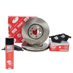 Brake Discs & Pads Set + Cleaner MASTER-SPORT 202501080P OE Ref 1J0698151L