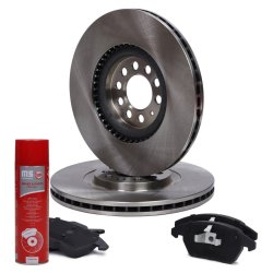 Brake Discs & Pads Set + Cleaner MASTER-SPORT 202501230P OE Ref 6R0615301B
