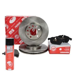 Brake Discs & Pads Set + Cleaner MASTER-SPORT 202501410P OE Ref 46836491