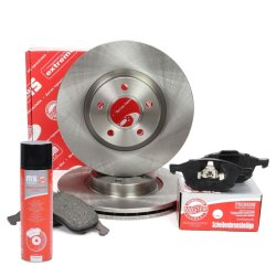 Brake Discs & Pads Set + Cleaner MASTER-SPORT 202501620P OE Ref 1223664