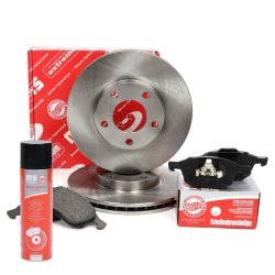 Brake Discs & Pads Set + Cleaner MASTER-SPORT 202501650P OE Ref BP4Y3325XA