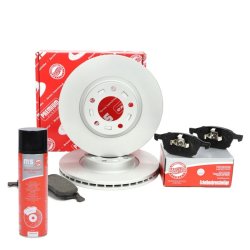 Brake Discs & Pads Set + Cleaner MASTER-SPORT 202501700P OE Ref BP6Y3325XA