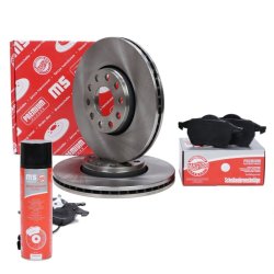 Brake Discs & Pads Set + Cleaner MASTER-SPORT 202501710P OE Ref 4B0698151N