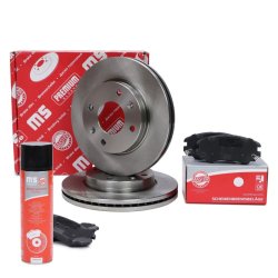 Brake Discs & Pads Set + Cleaner MASTER-SPORT 202501770P OE Ref 581011FE01