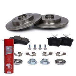 Brake Discs & Pads Set + Cleaner MASTER-SPORT 202513870P OE Ref 1611840880