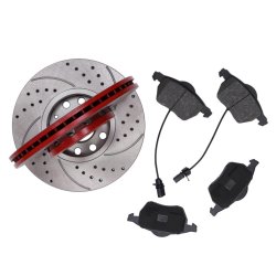 Brake Discs & Pads Set MASTER-SPORT 202521050 OE Ref 4A0615301C MASTER SPORT