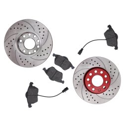 Brake Discs & Pads Set MASTER-SPORT 202521050 OE Ref 4A0615301C MASTER SPORT