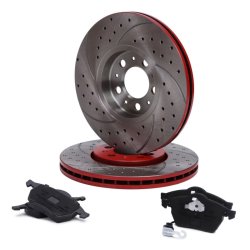 Brake Discs & Pads Set MASTER-SPORT 202521130 OE Ref 1J0615301C