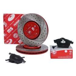 Brake Discs & Pads Set MASTER-SPORT 202521130 OE Ref 1J0615301C MASTER SPORT