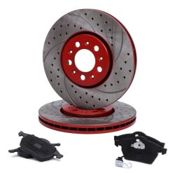 Brake Discs & Pads Set MASTER-SPORT 202521130 OE Ref 1J0615301C MASTER SPORT