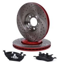 Brake Discs & Pads Set MASTER-SPORT 202521133 OE Ref 1J0698151