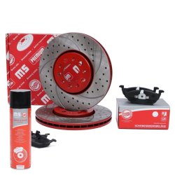 Brake Discs & Pads Set MASTER-SPORT 202521133P OE Ref 1J0698151