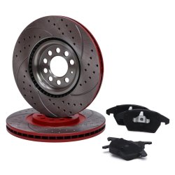 Brake Discs & Pads Set MASTER-SPORT 202521230 OE Ref 8X0698151