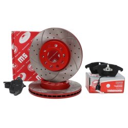 Brake Discs & Pads Set MASTER-SPORT 202521450 OE Ref 1K0615301T MASTER SPORT