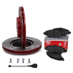 Brake Discs & Pads Set MASTER-SPORT 202521580 OE Ref 1K0615301AA