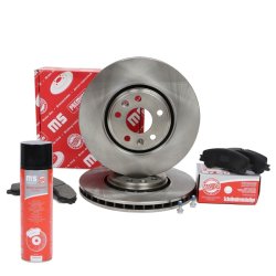 Brake Discs & Pads Set + Cleaner MASTER-SPORT 202525470P OE Ref 402060003R