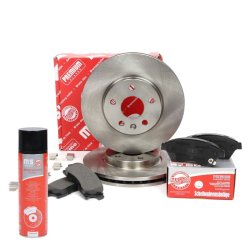 Brake Discs & Pads Set + Cleaner MASTER-SPORT 202601650P OE Ref 13502044