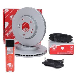 Brake Discs & Pads Set + Cleaner MASTER-SPORT 202651280P OE Ref 517122C000