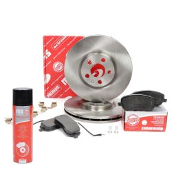 Brake Discs & Pads Set + Cleaner MASTER-SPORT 202801360P OE Ref 1606309280