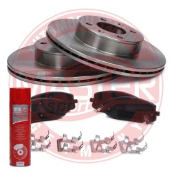 Brake Discs & Pads Set + Cleaner MASTER-SPORT 202801440P OE Ref 517120X700 MASTER SPORT