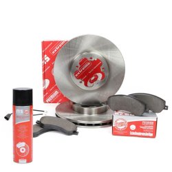Brake Discs & Pads Set + Cleaner MASTER-SPORT 202801570P OE Ref 1371393