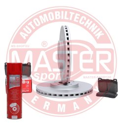 Brake Discs & Pads Set + Cleaner MASTER-SPORT 202801880P OE Ref 0044205120 MASTER SPORT