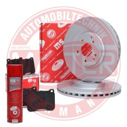 Brake Discs & Pads Set + Cleaner MASTER-SPORT 202801880P OE Ref 0044205120 MASTER SPORT
