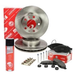 Brake Discs & Pads Set + Cleaner MASTER-SPORT 202802130P OE Ref 1612433880