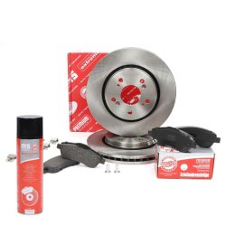 Brake Discs & Pads Set + Cleaner MASTER-SPORT 202802170P OE Ref 45251SWWG01