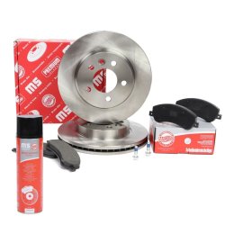 Brake Discs & Pads Set + Cleaner MASTER-SPORT 202802510P OE Ref 2H0615301A