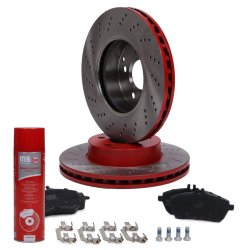Brake Discs & Pads Set + Cleaner MASTER-SPORT 202821000P OE Ref 0054200820